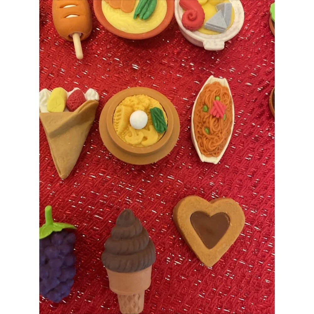 40 Japanese Iwako Erasers Mixed Food Animals  Products